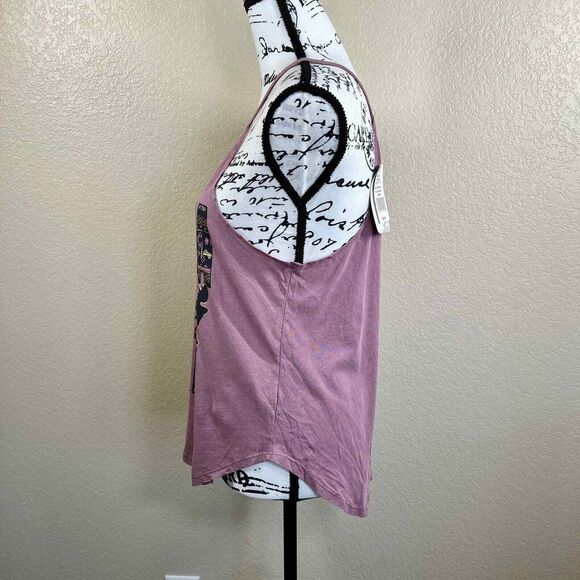 Disney's Lion King Tank Top "Hakuna Matata" mauve pink Simba Timon Pumbaa size M - Picture 10 of 10